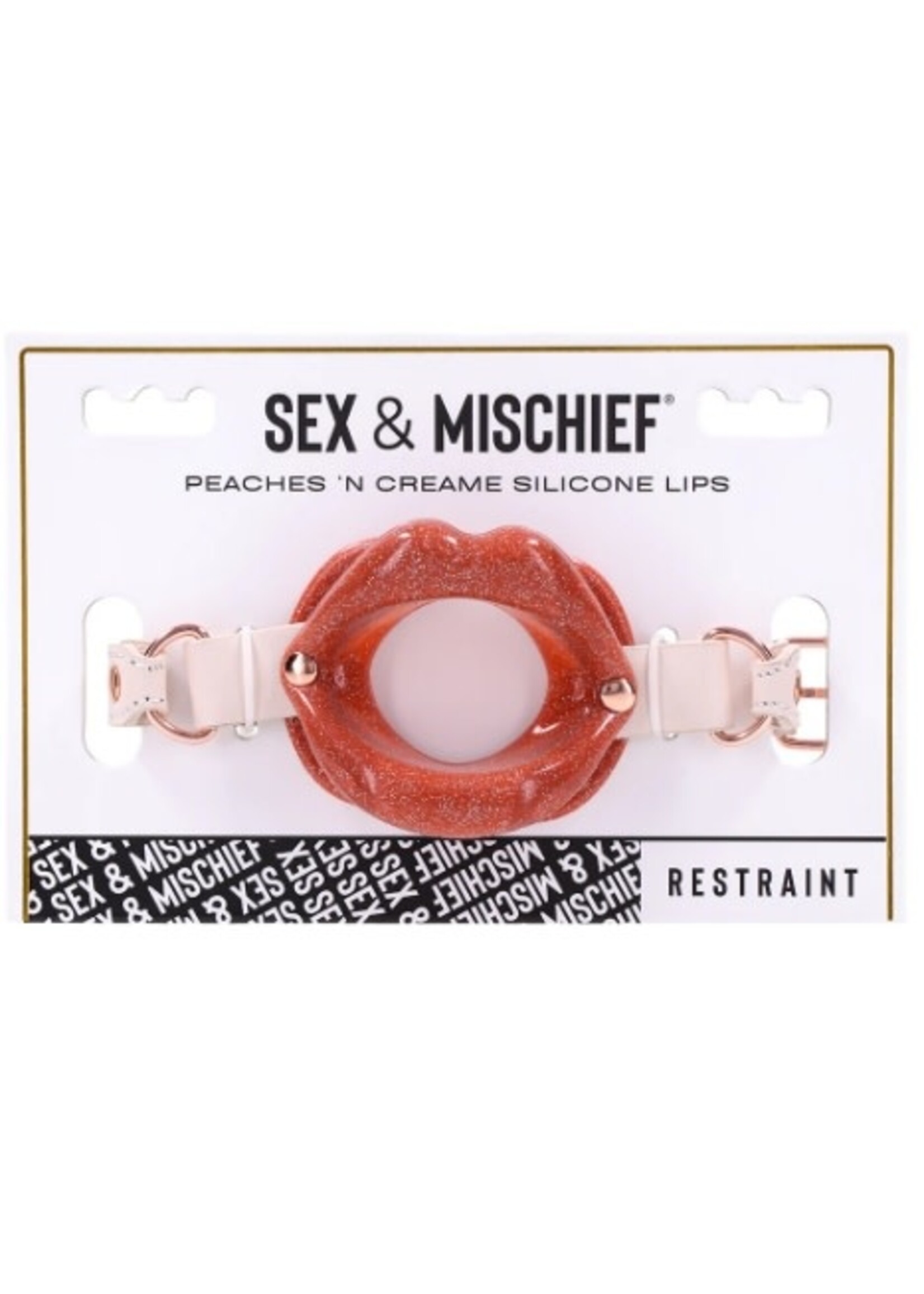 S&M Peaches 'n CreaMe Silicone Lips Gag