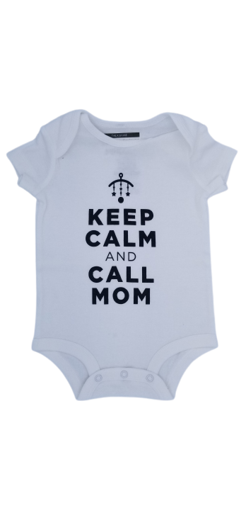 Baby Onesie - Keep Calm/Call Mom