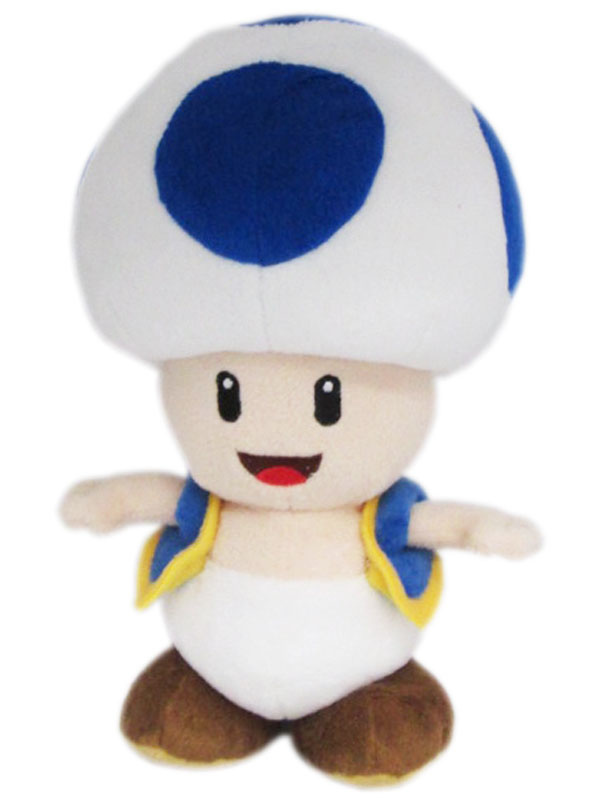 Mario - Blue Toad 8" Plush