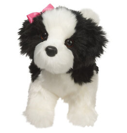 Poofy Black and White Shih-Tzu 10" Plush