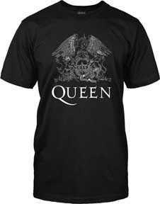 Queen - White Logo on Black