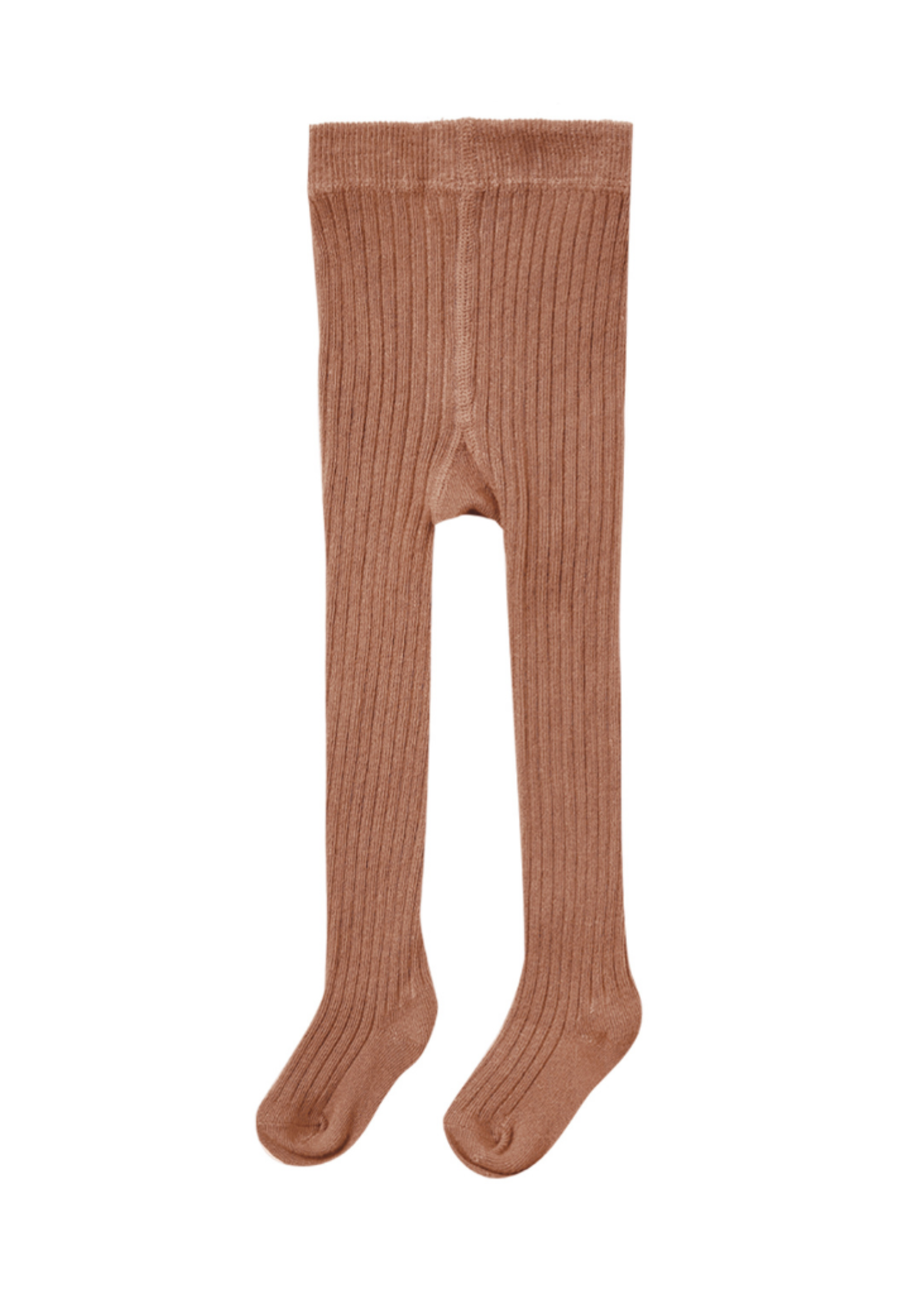 Quincy Mae Clay Ribbed Tights