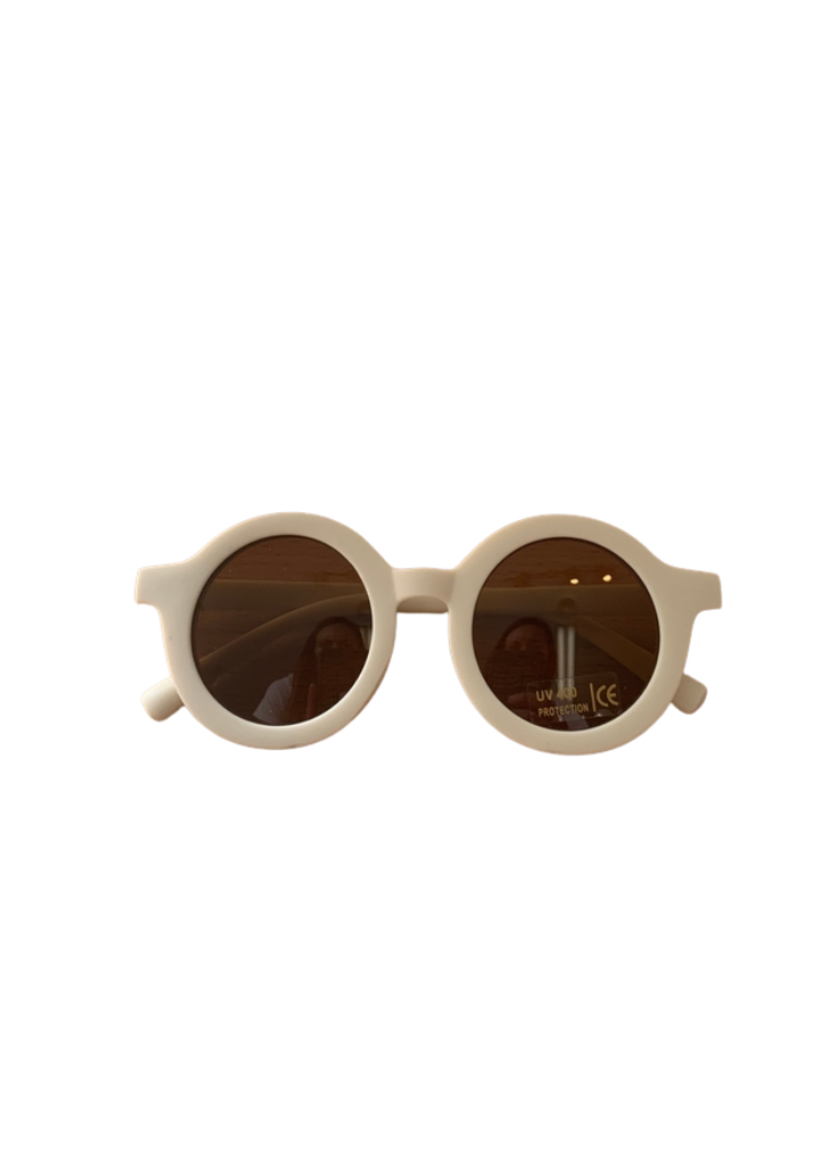 Polished Prints Retro Sunglasses - Ivory