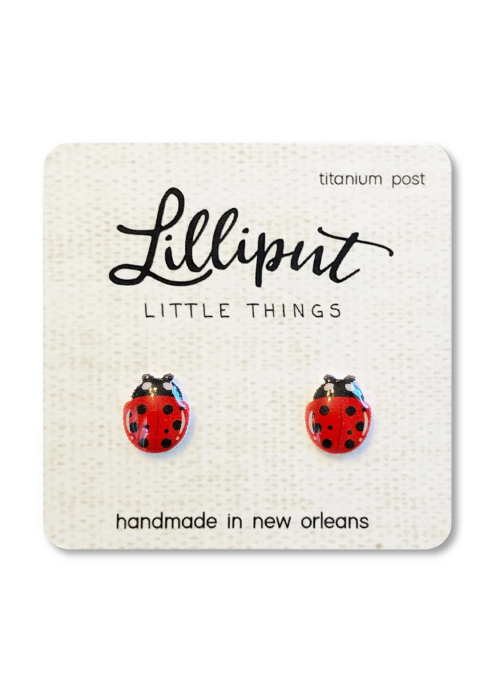 Lilliput Little Things Ladybug Earrings
