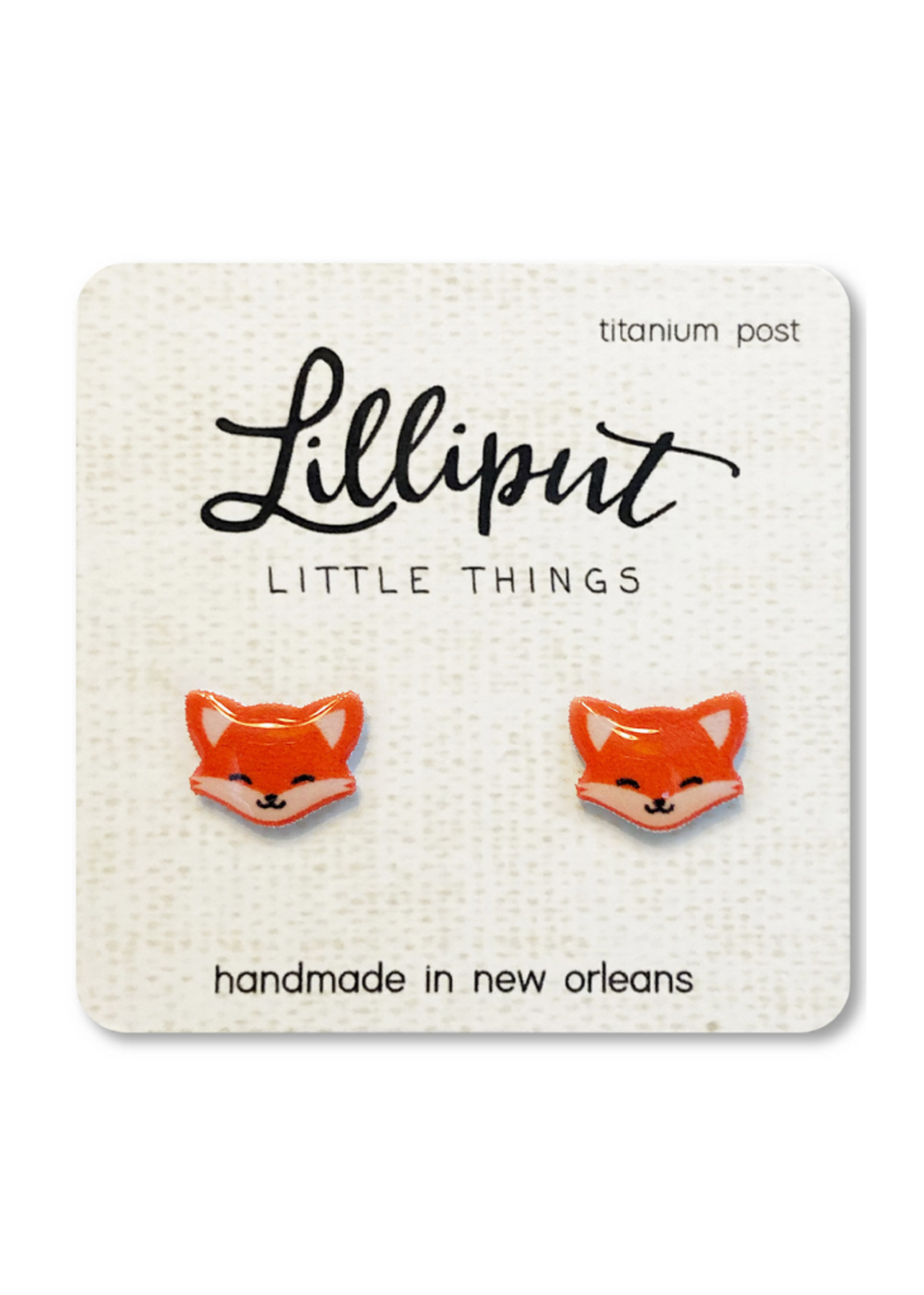 Lilliput Little Things Cute Fox Earrings