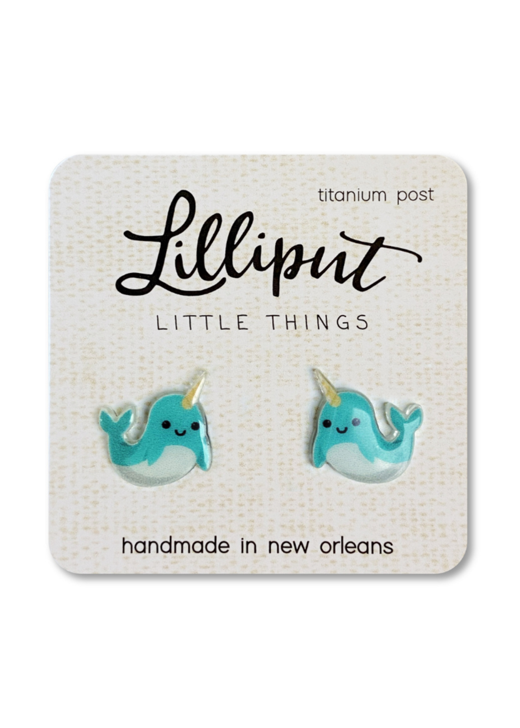 Lilliput Little Things Narwhal Earrings