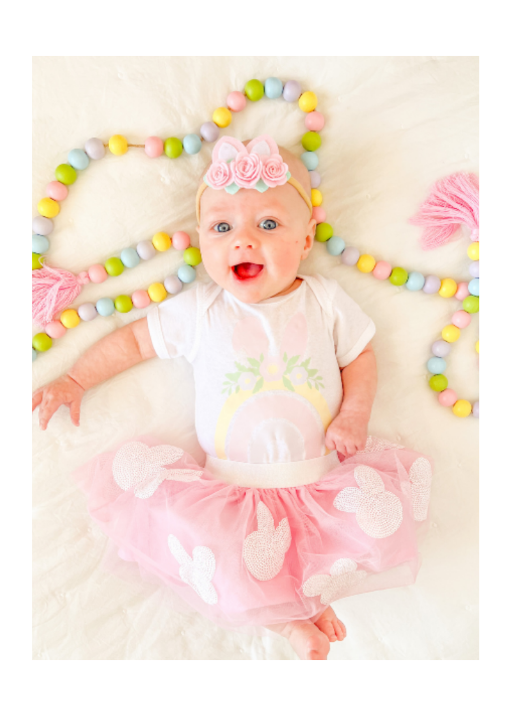 Sweet Wink Rainbow Bunny Bodysuit