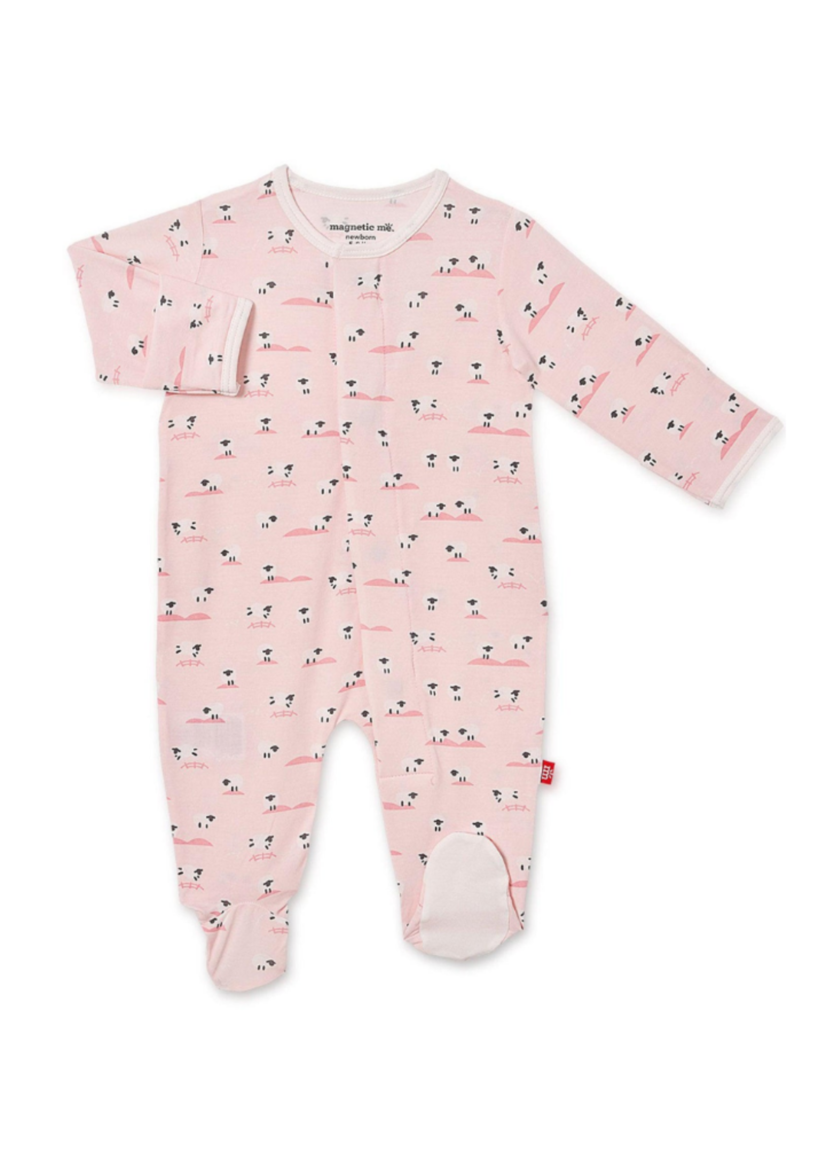 Magnetic Me Baa Baa Baby Pink Magnetic Footie