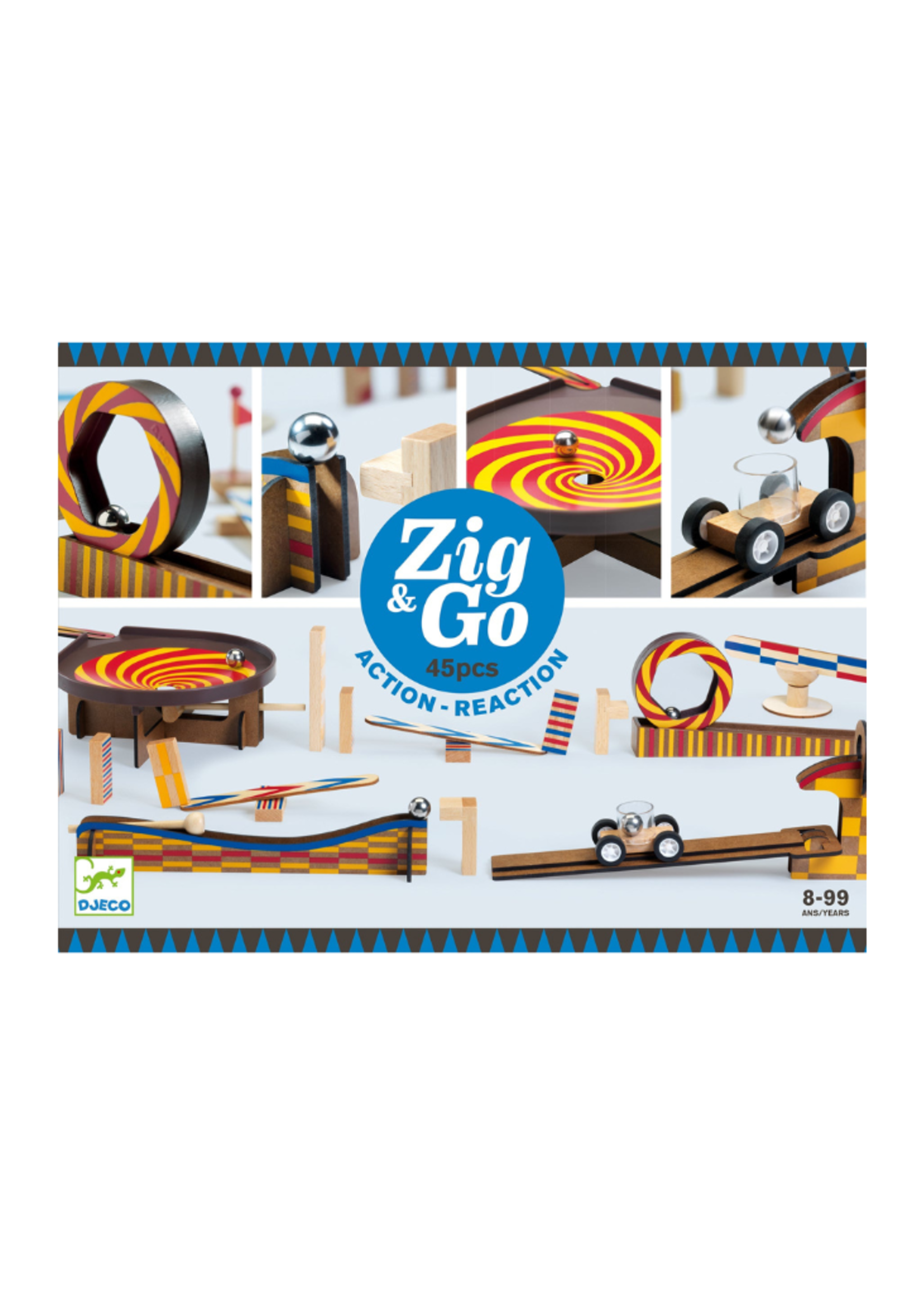 Djeco Zig & Go Wroom - 45 pieces