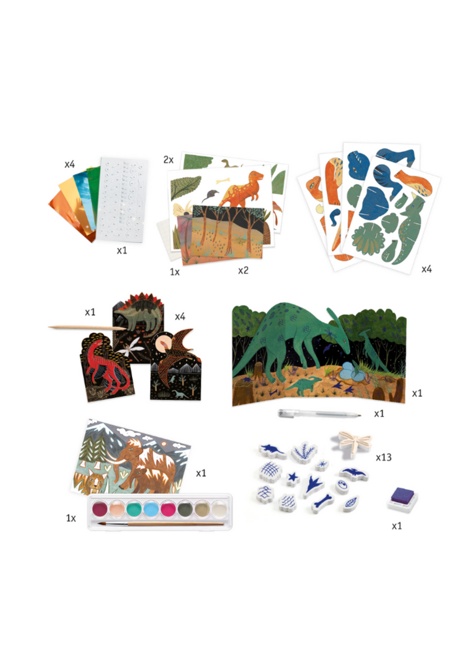 Djeco The World of Dinosaurs Activity Kit