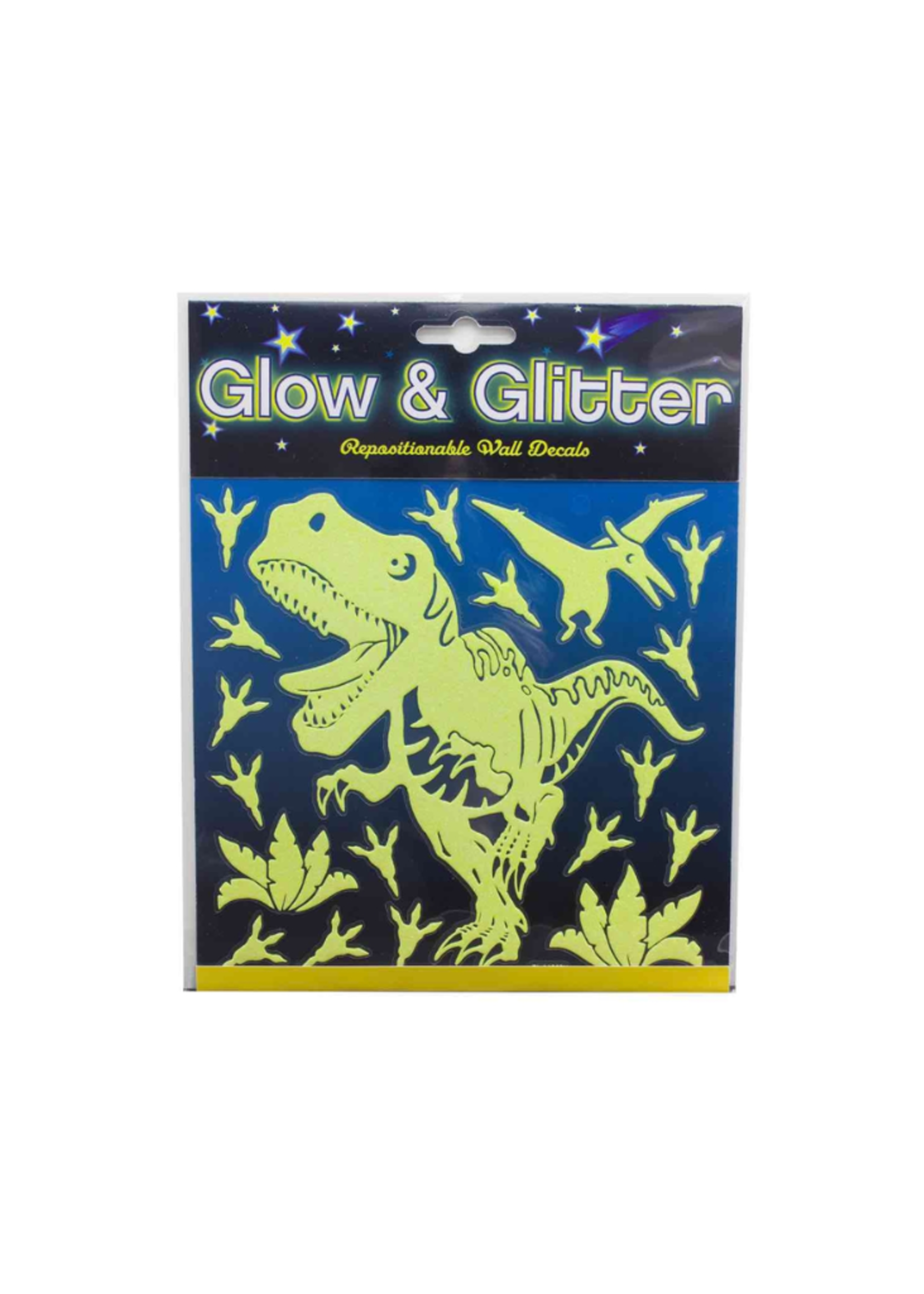 Streamline Dinosaur Glow & Glitter Decals