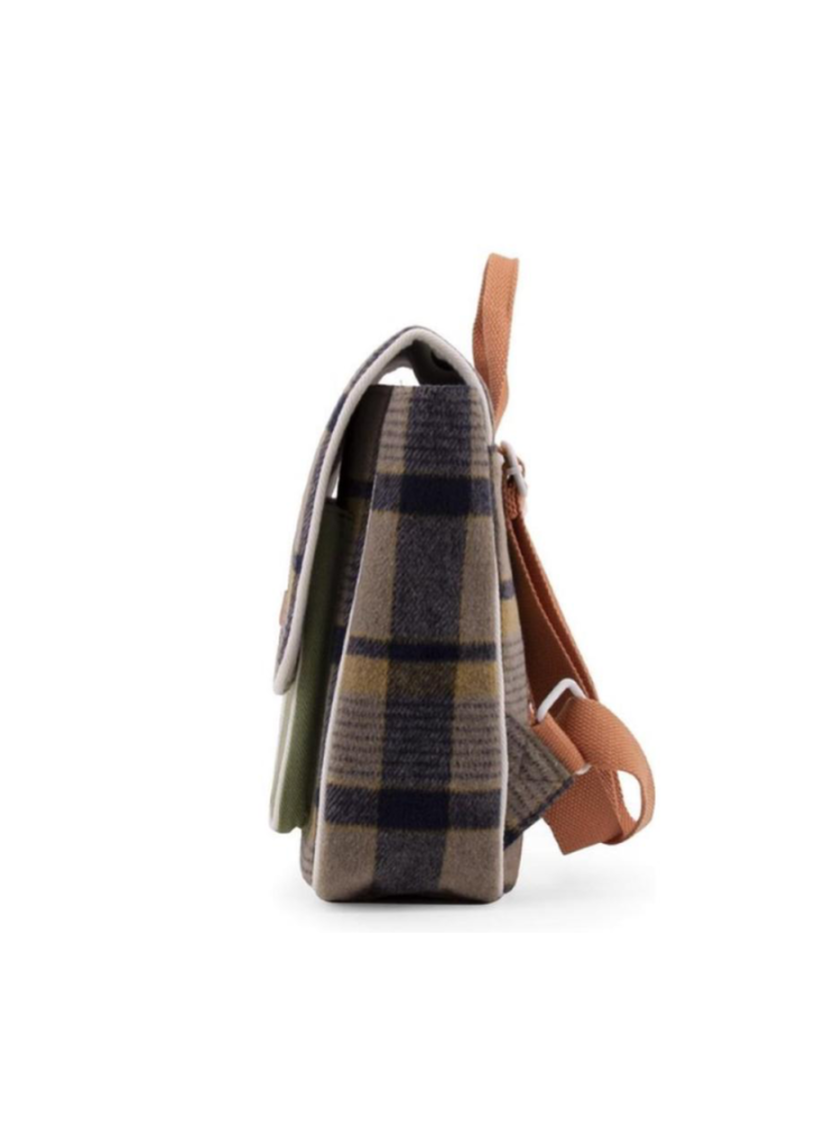 Sticky Lemon Wanderer School Bag - Sandy Beige Checks