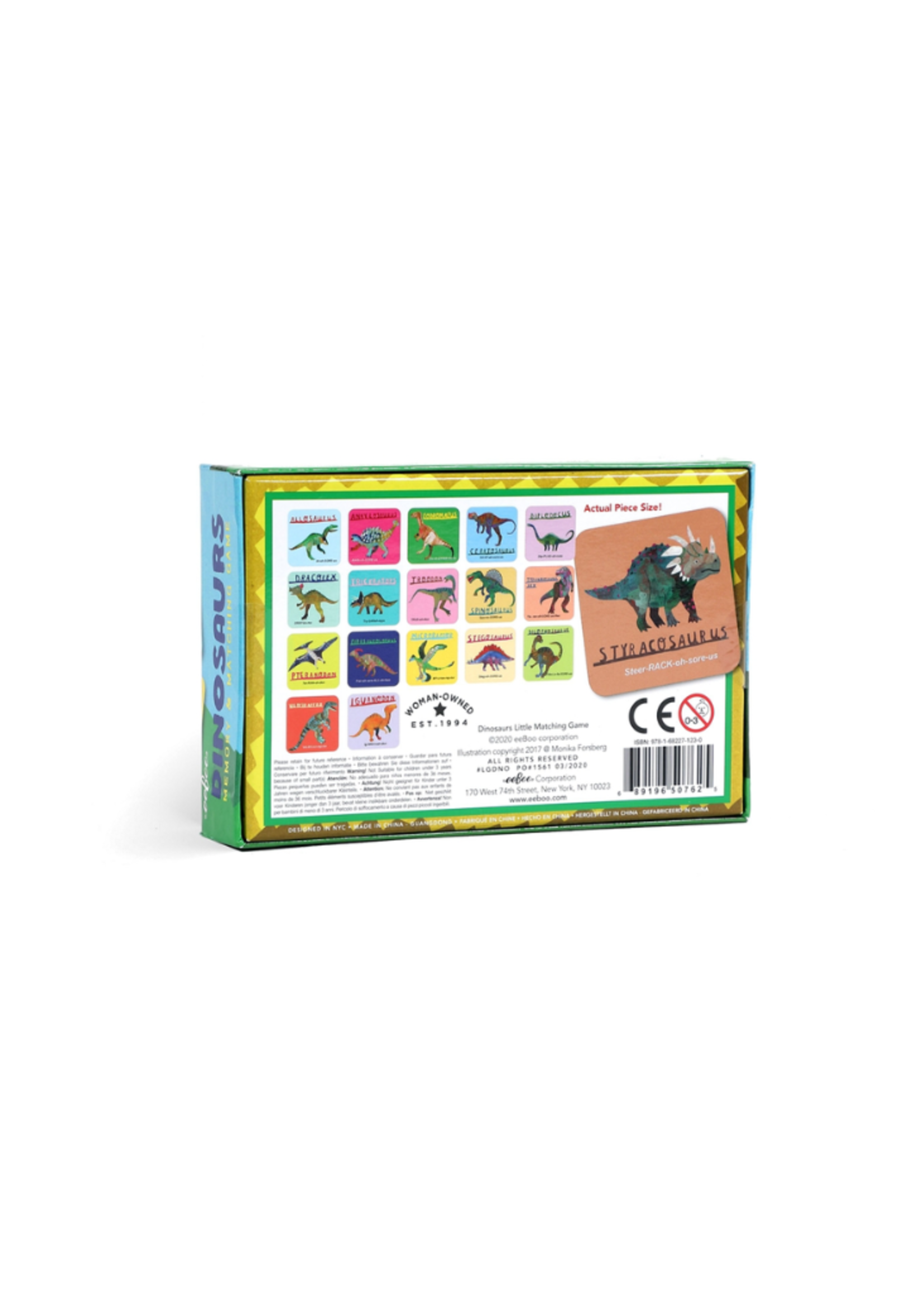 eeBoo Dinosaurs Memory & Matching Game