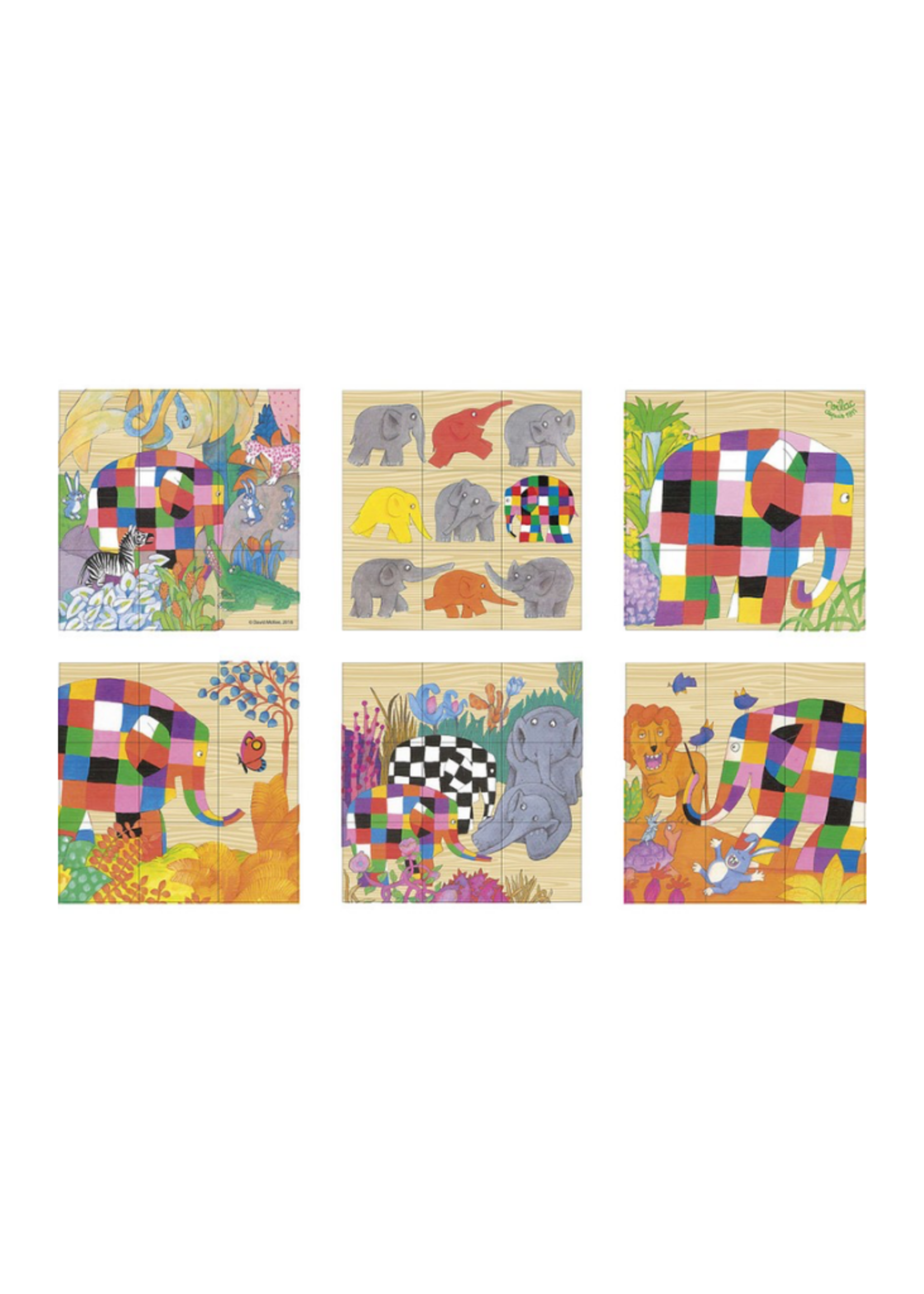 Vilac Elmer 9 Wooden Blocks