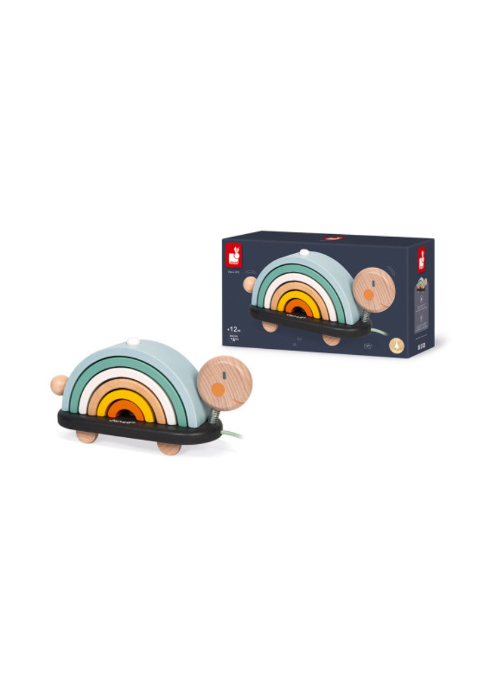 Janod Sweet Cocoon Rainbow Turtle
