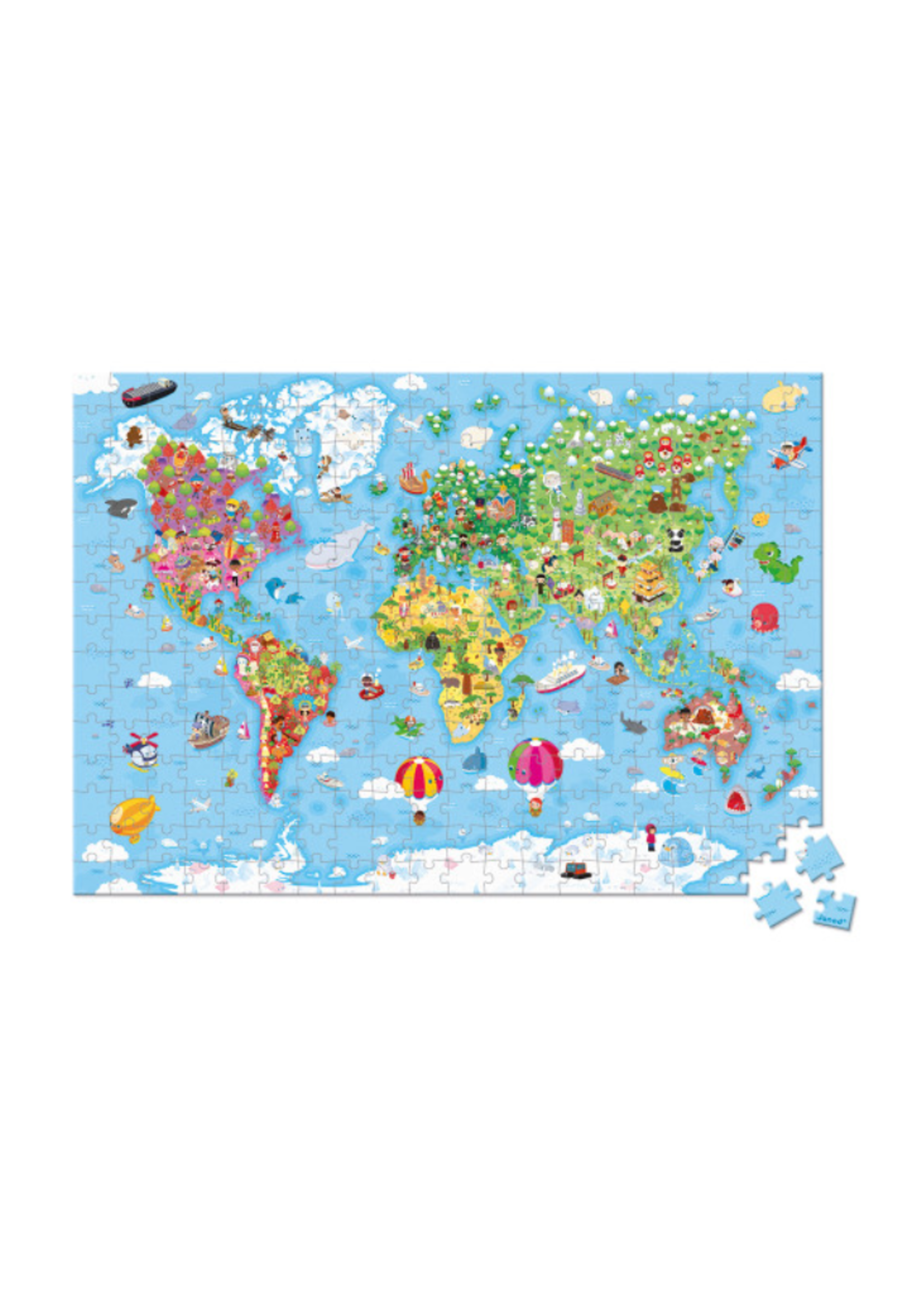 Giant World Map Puzzle - Sugarcup Trading