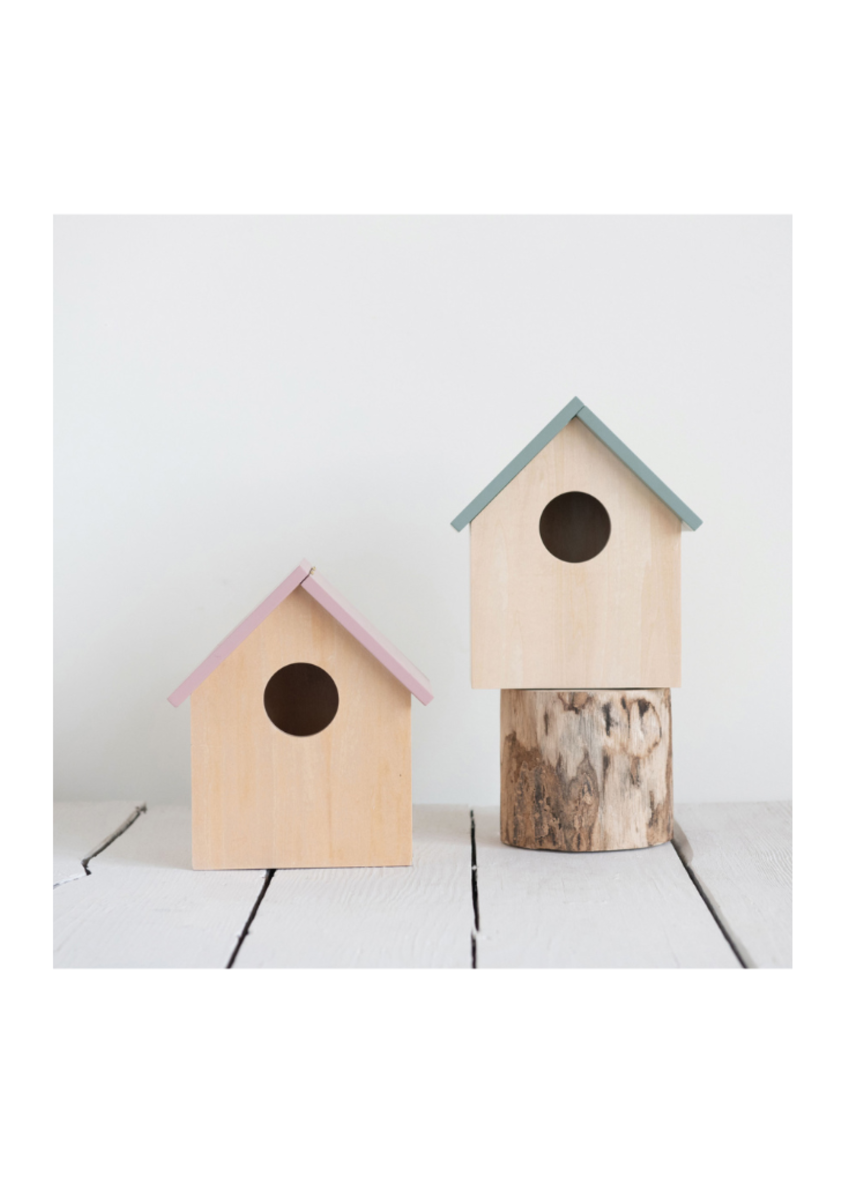 Creative Co-op Wooden Birdhouse