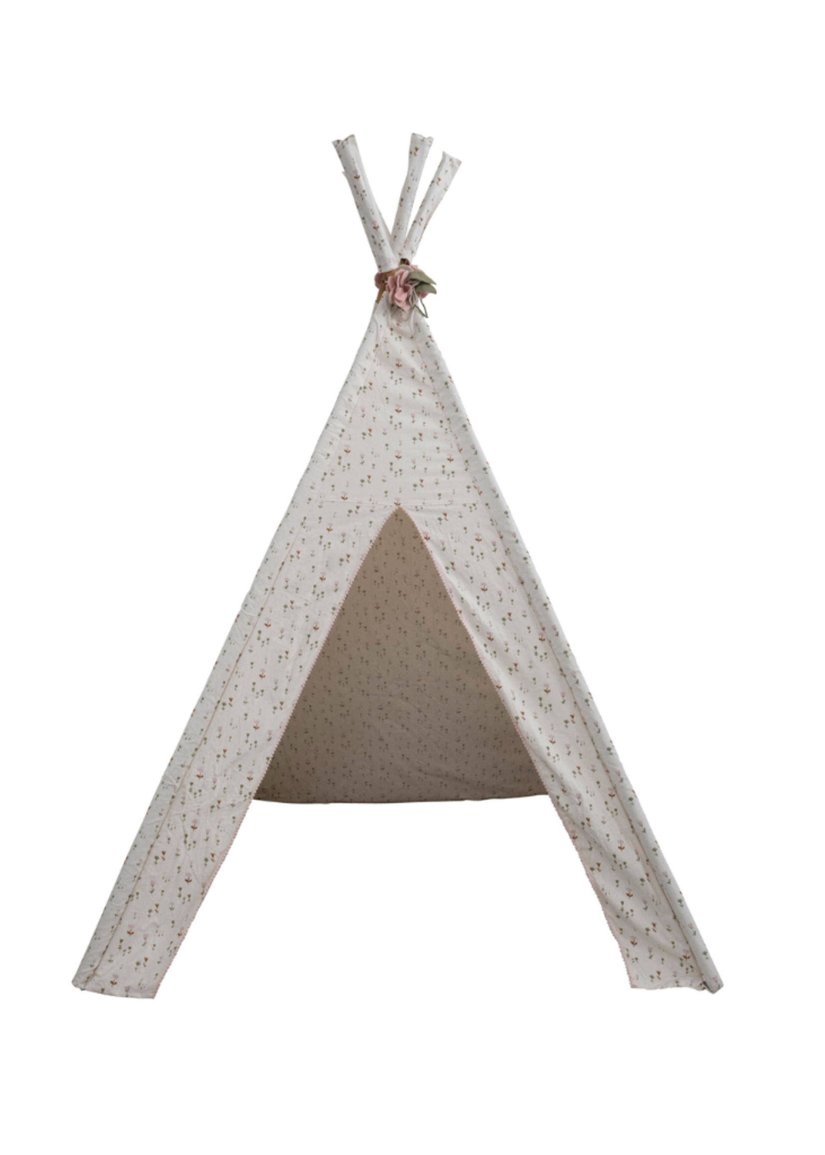 Creative Co-op Floral Teepee