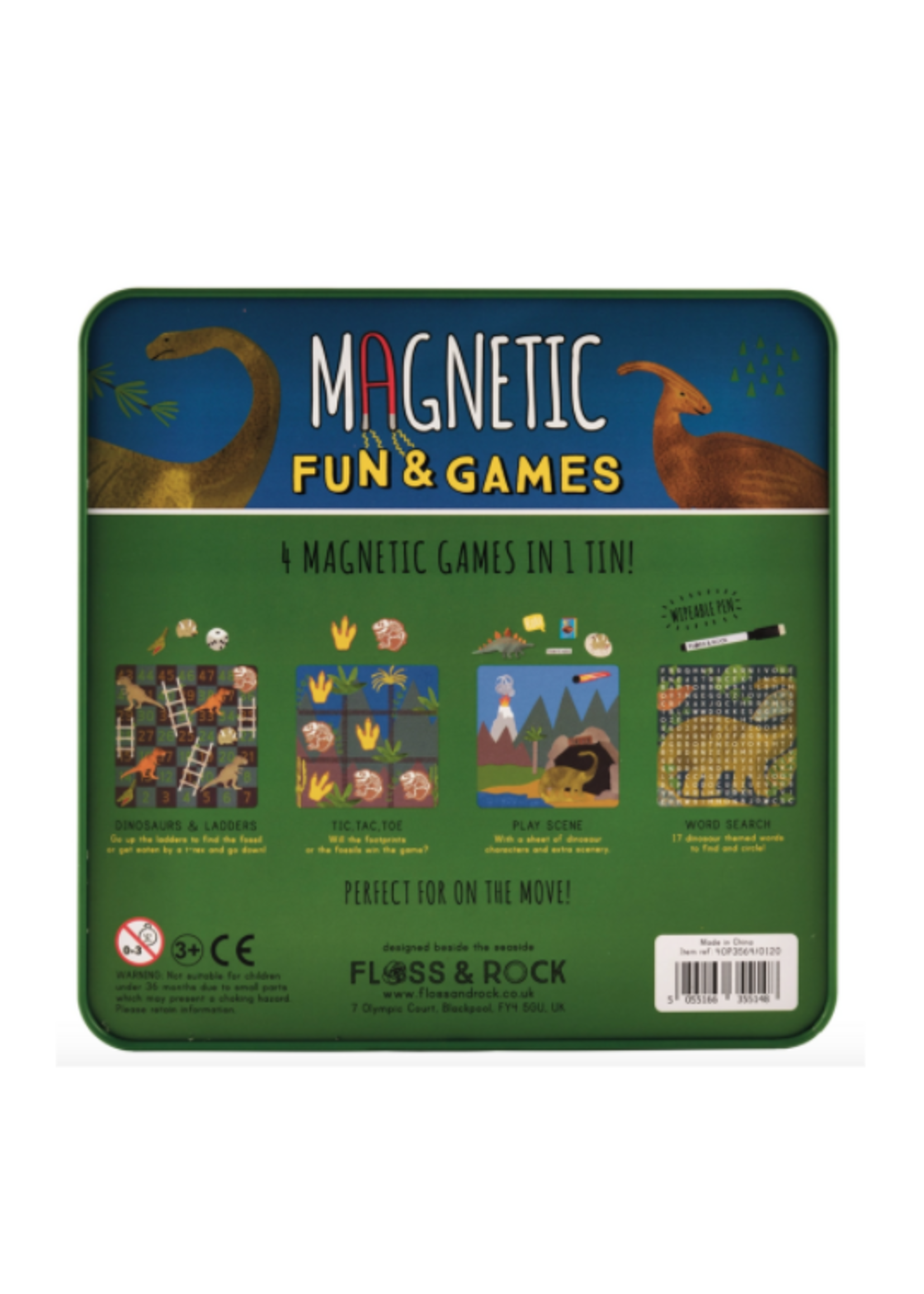 Floss and Rock Dino Magnetic Fun & Games