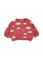 Red Caribou Amongst the Clouds Sweatshirt