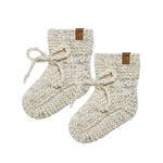 Quincy Mae Natural Speckled Booties