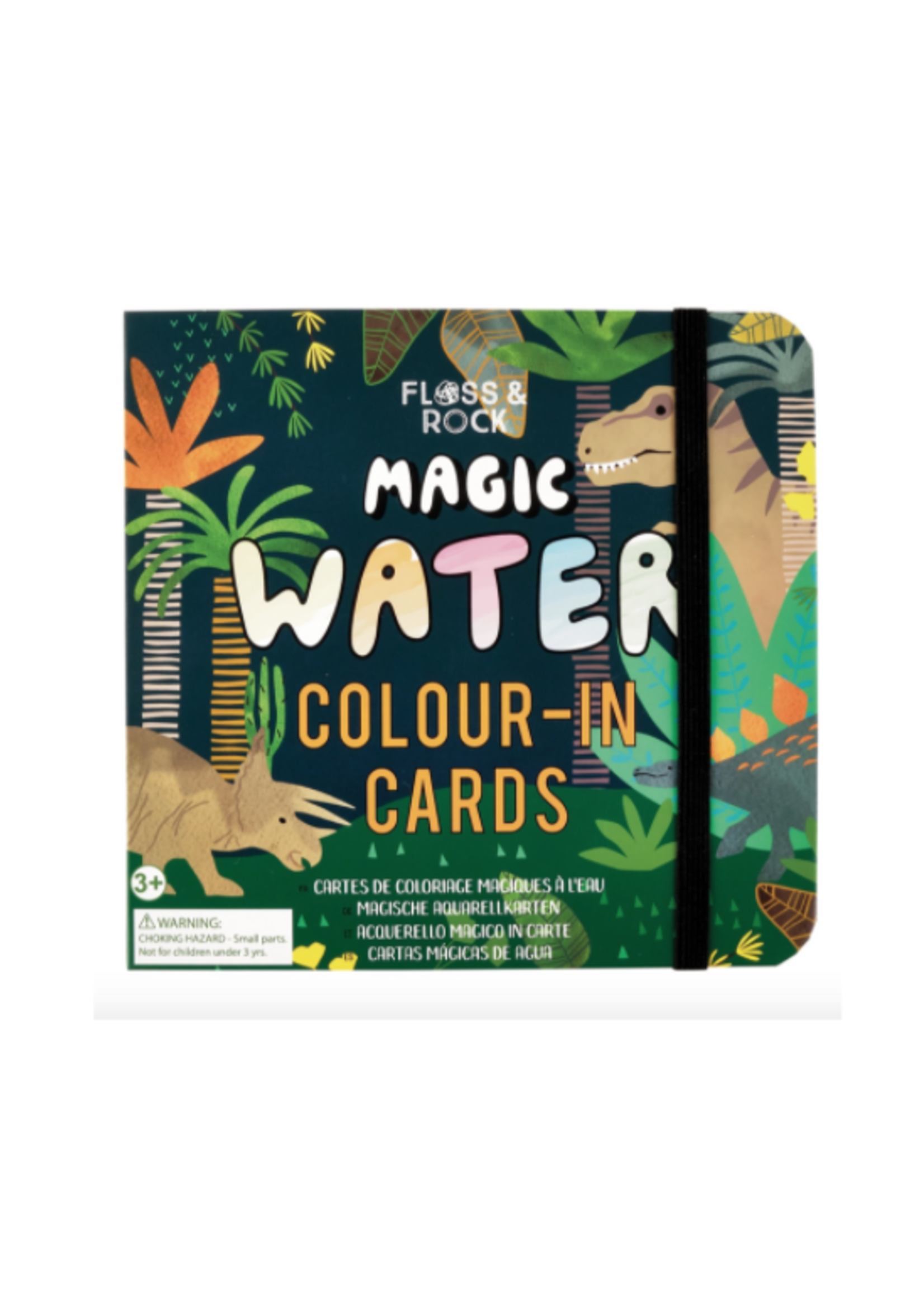Floss and Rock Dino Color-In Cards