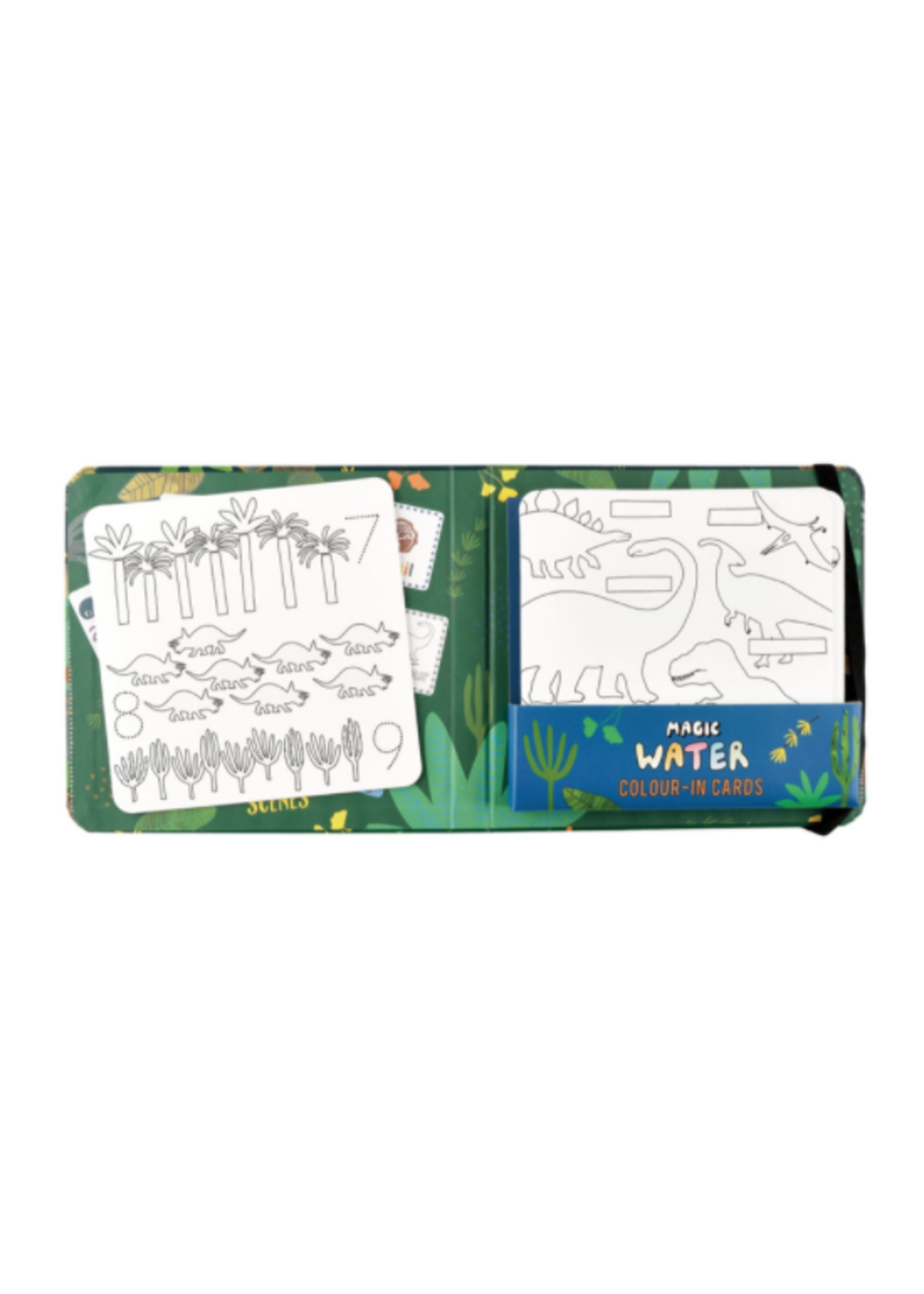 Floss and Rock Dino Color-In Cards