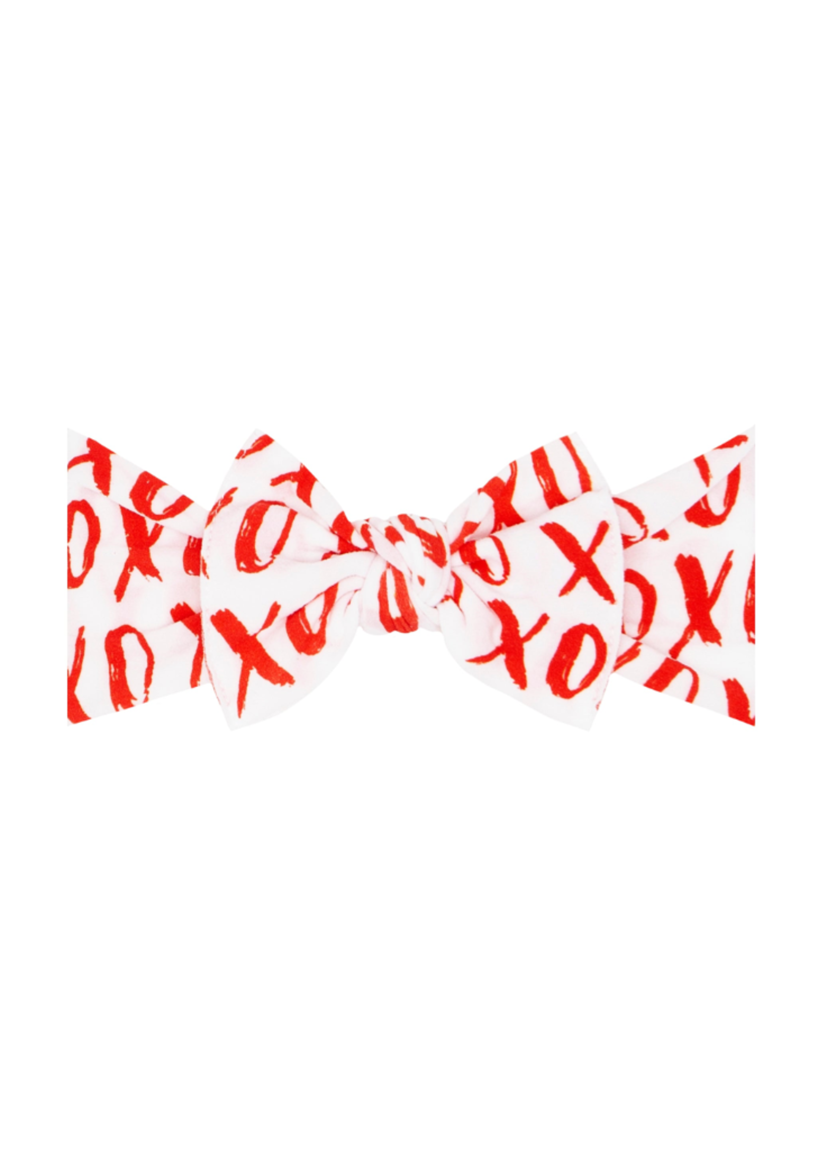 Baby Bling Printed Knot Headband - Red XOXO