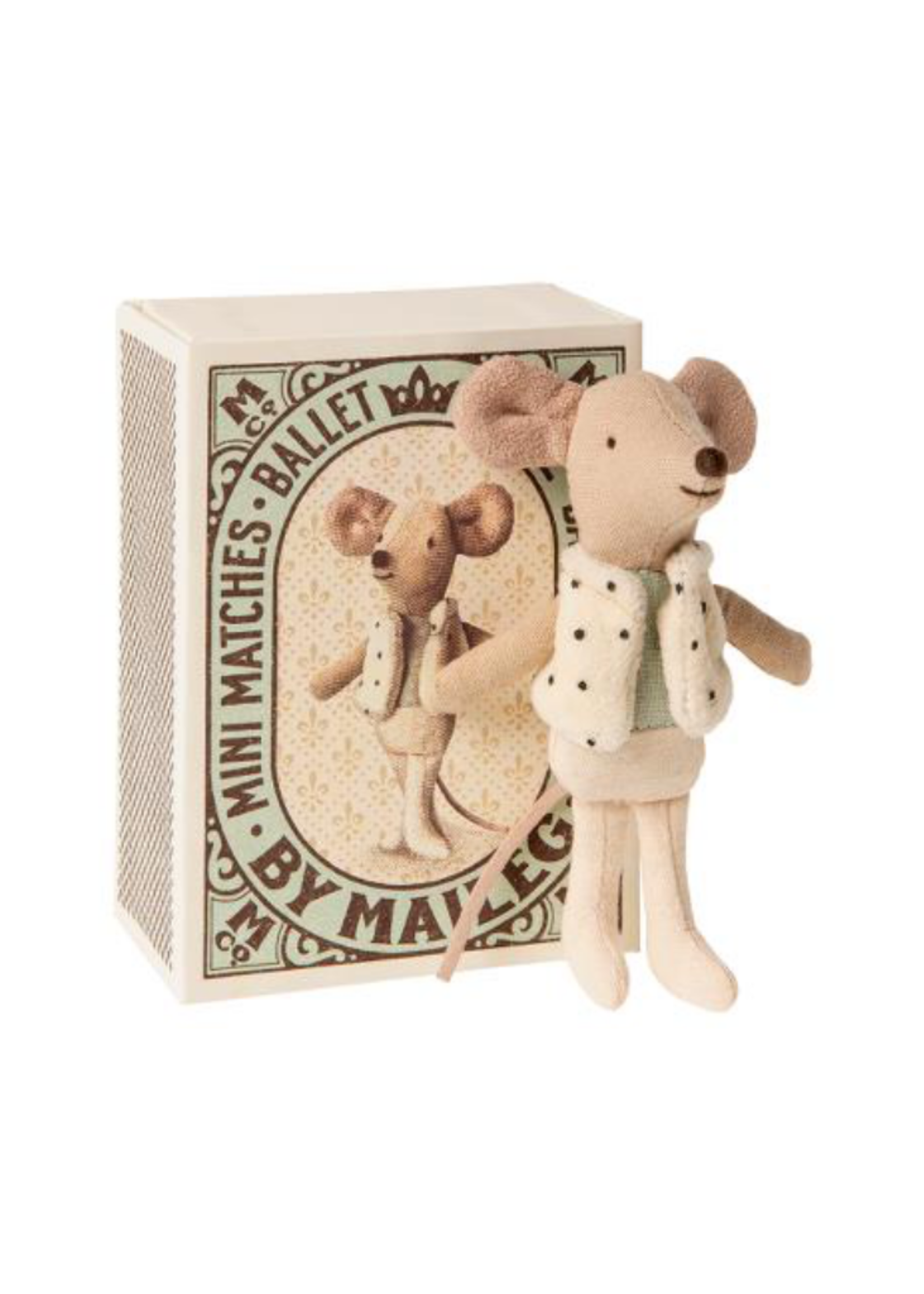 Maileg Little Brother Dancer Mouse in Box