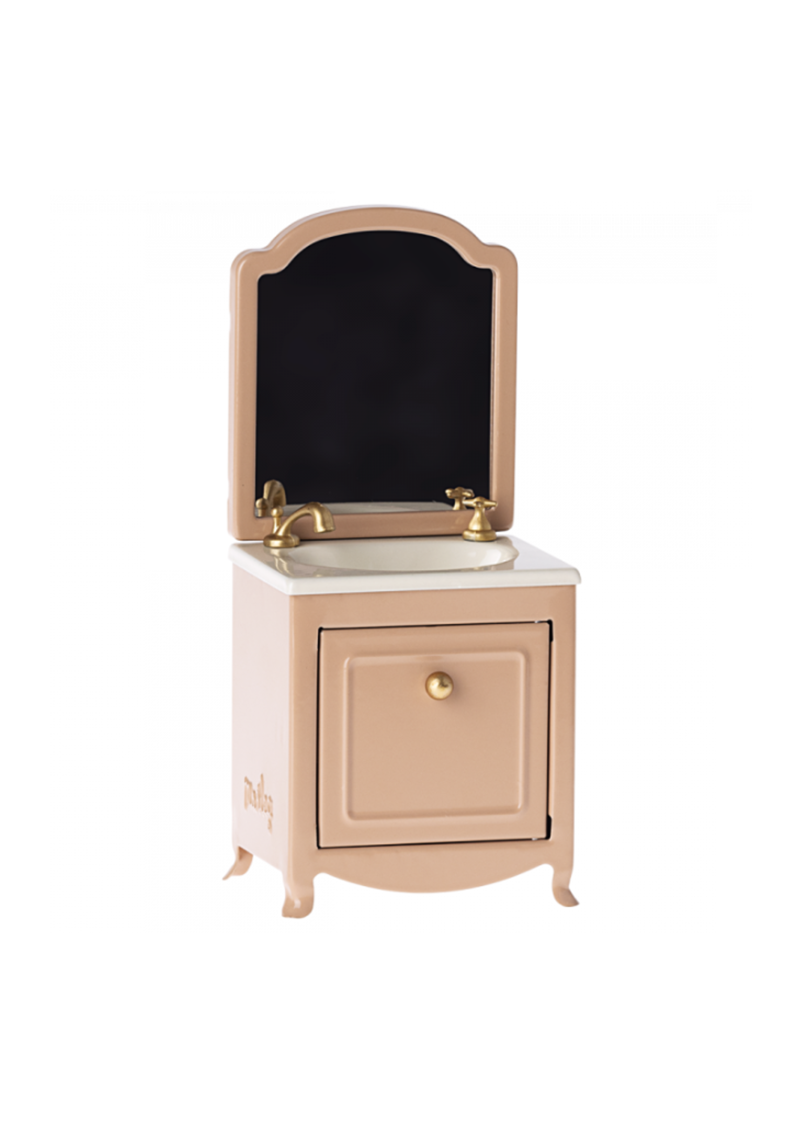 Maileg Sink with Mirror, Mouse - Dark Powder