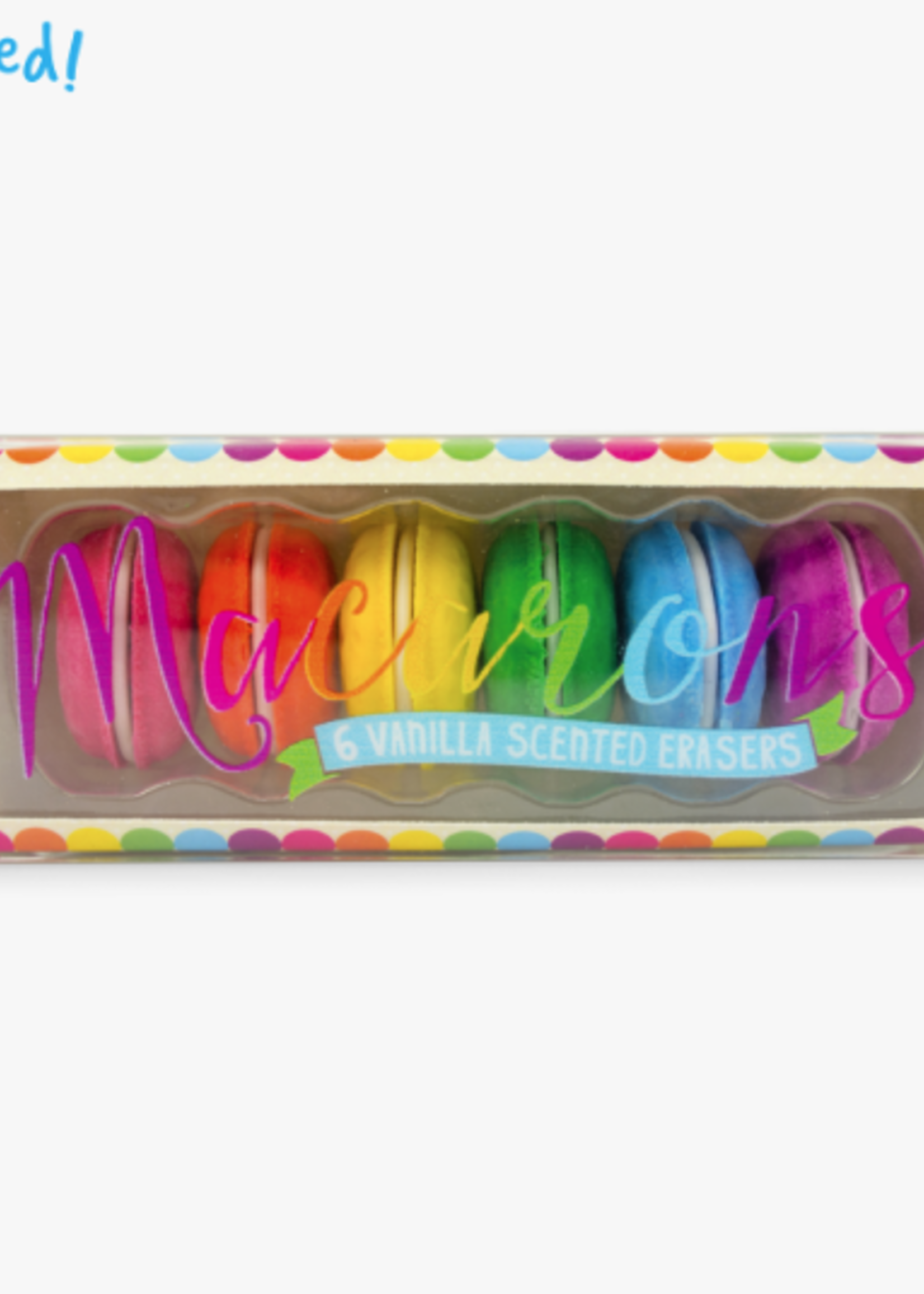 OOLY Macarons Vanilla Scented Erasers