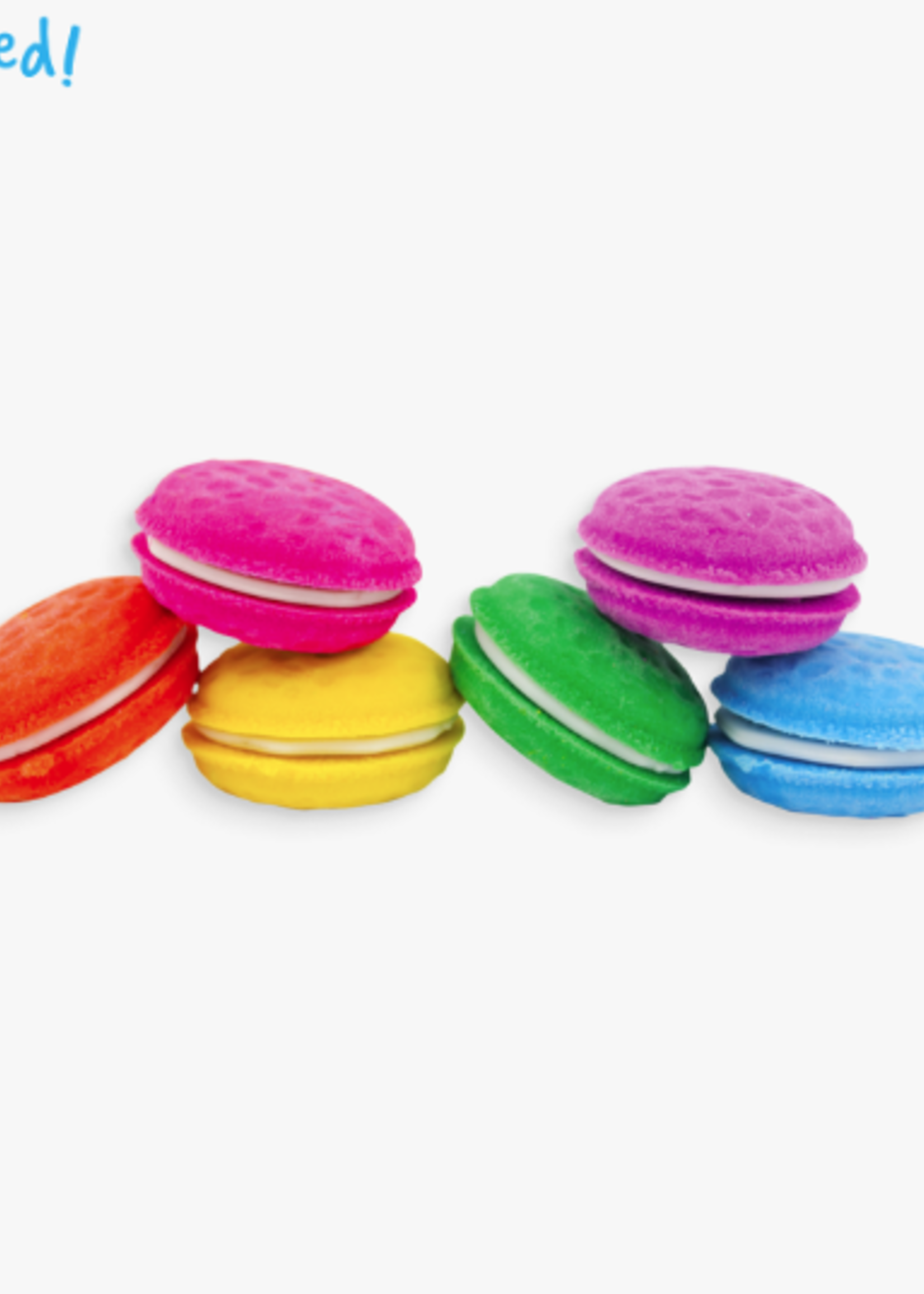 OOLY Macarons Vanilla Scented Erasers