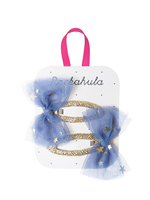 Rockahula Kids Moonlight Tulle Bow Clips - Blue