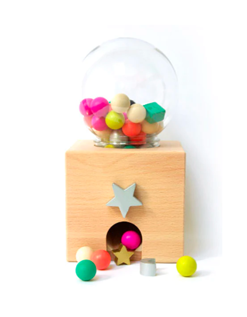 kiko & gg Gatcha Gatcha Wooden Gumball Dispenser