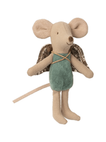 Maileg Fairy Mouse, Little Brother/Sister -  Mint