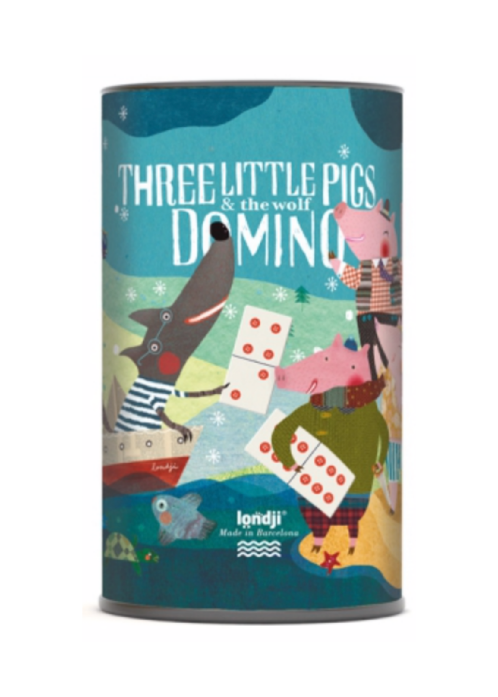 Londji Three Little Pigs Domino Game