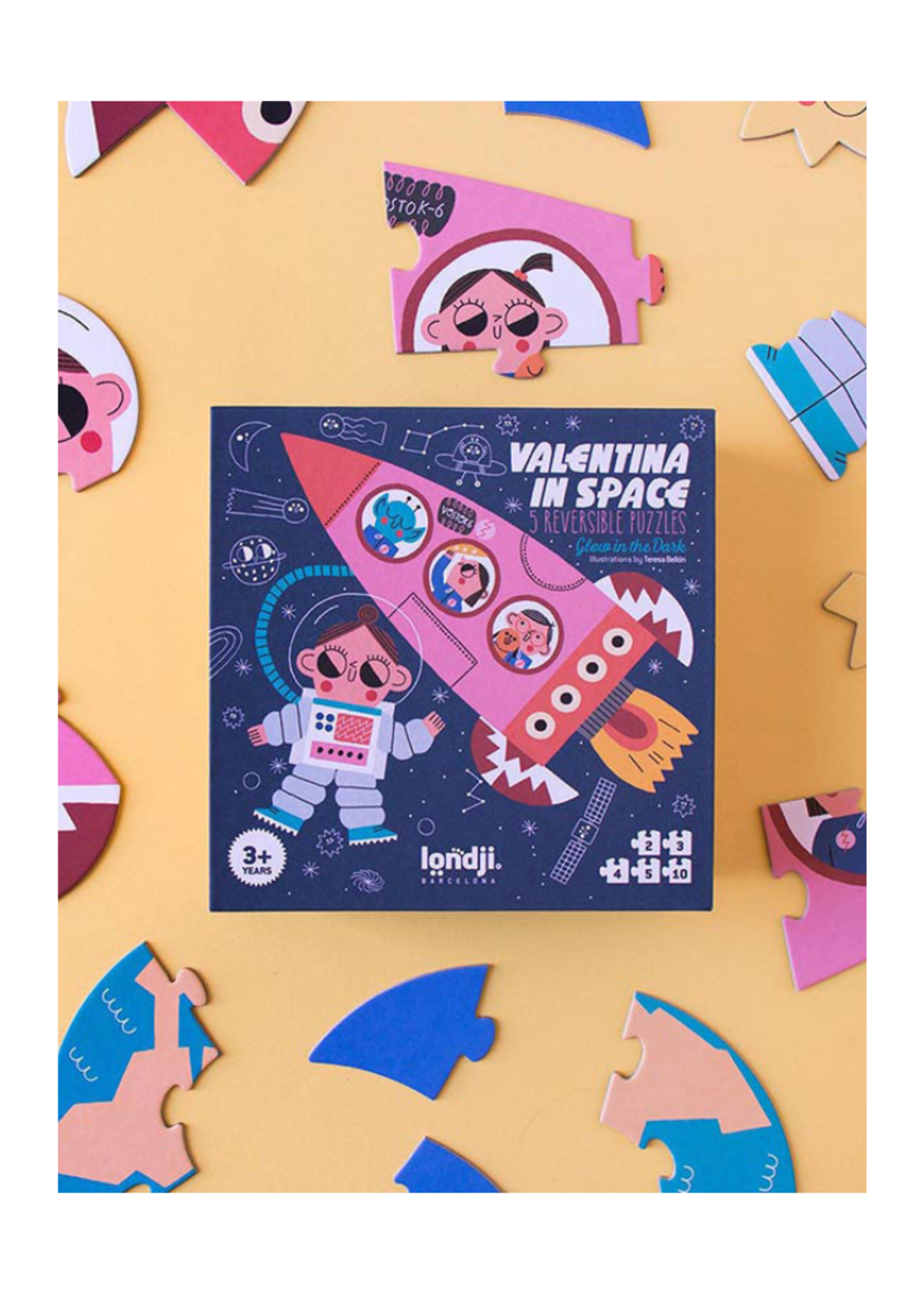Londji Valentina in Space Puzzle - 10 Pieces