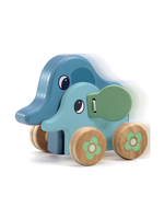 Djeco Elephant Musical Push Toy