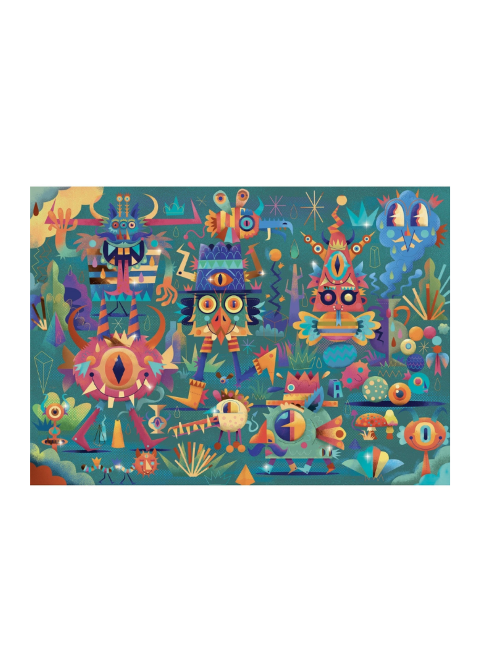 Djeco Monster Party Wizzy Puzzle - 50 Pieces