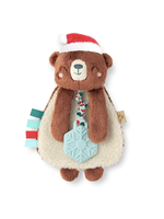 Itzy Ritzy Holiday Bear Itzy Lovey Plush + Teether Toy