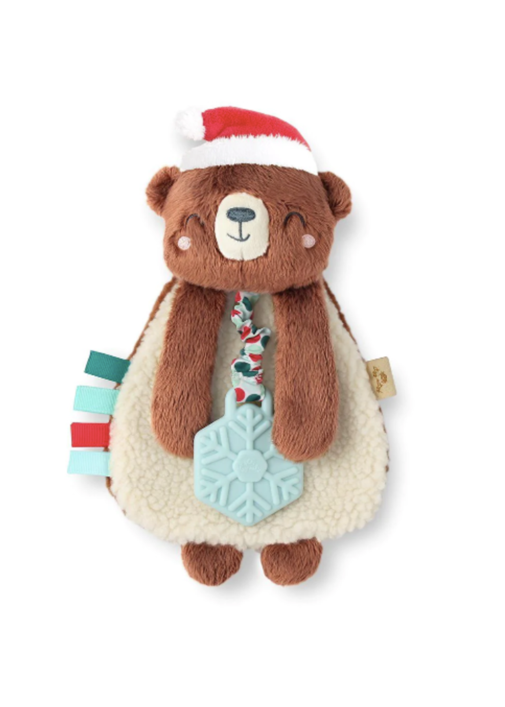 Itzy Ritzy Holiday Bear Itzy Lovey Plush + Teether Toy