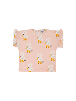 Bobo Choses Pelican All Over Ruffle T-Shirt