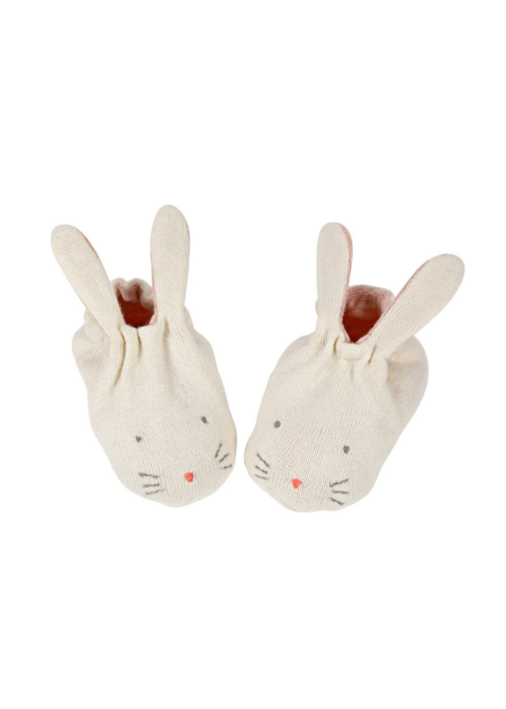 Meri Meri Peach Bunny Baby Booties