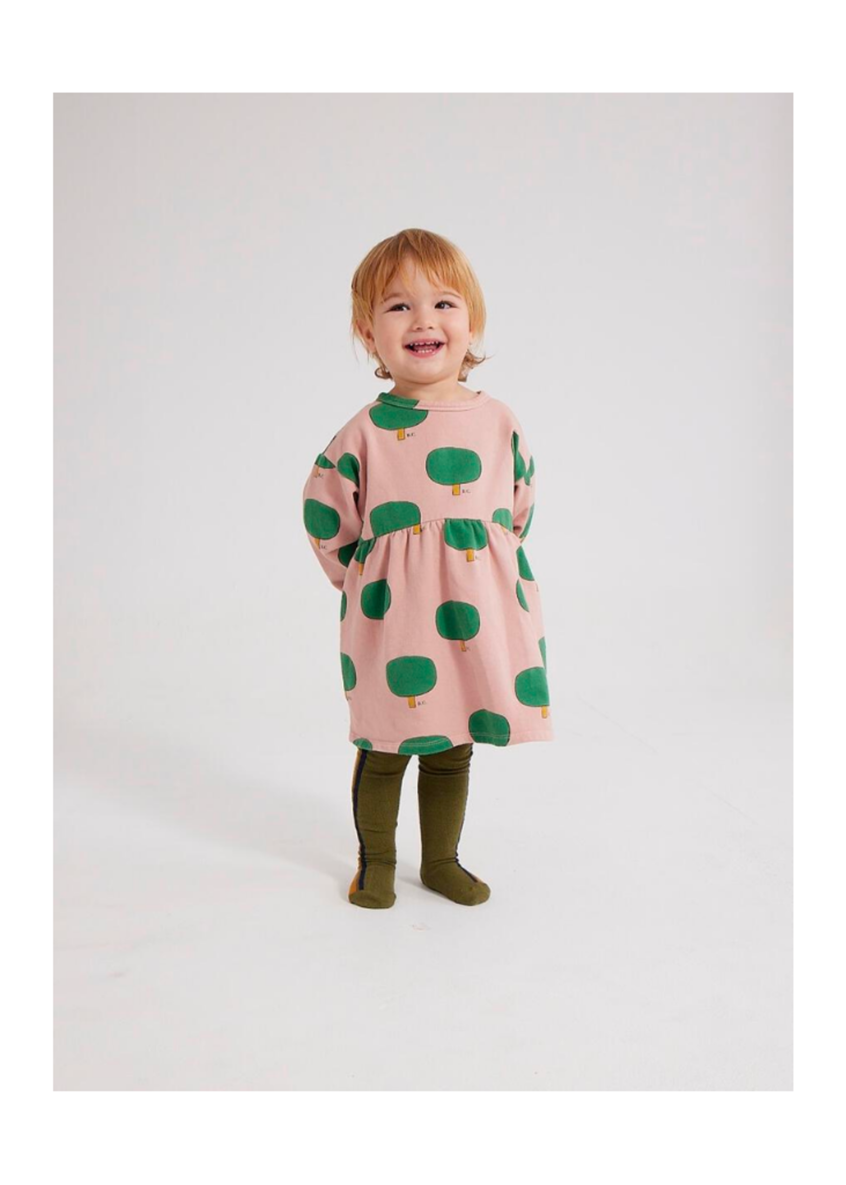 Bobo Choses Green Tree All Over Dress