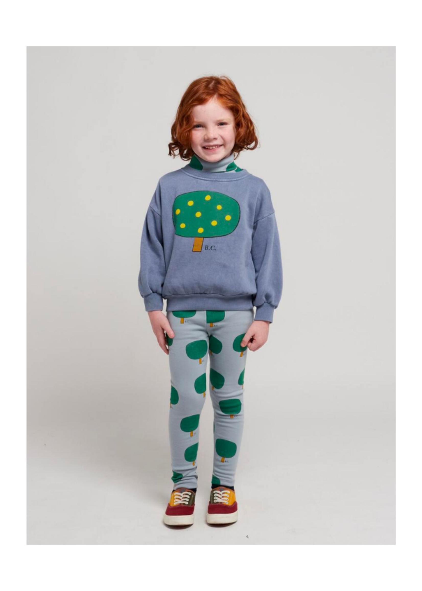 Bobo Choses Green Tree All Over Leggings