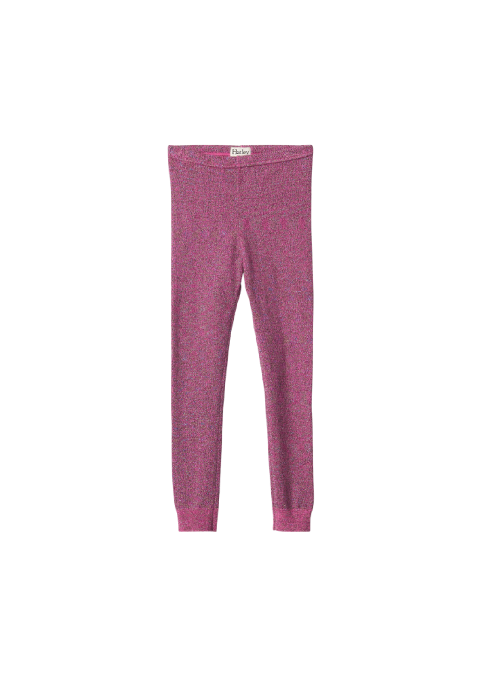 Hatley Pink Glitter Cable Knit Leggings