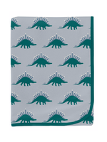 Kickee Pants Menorahsaurus Print Swaddling Blanket