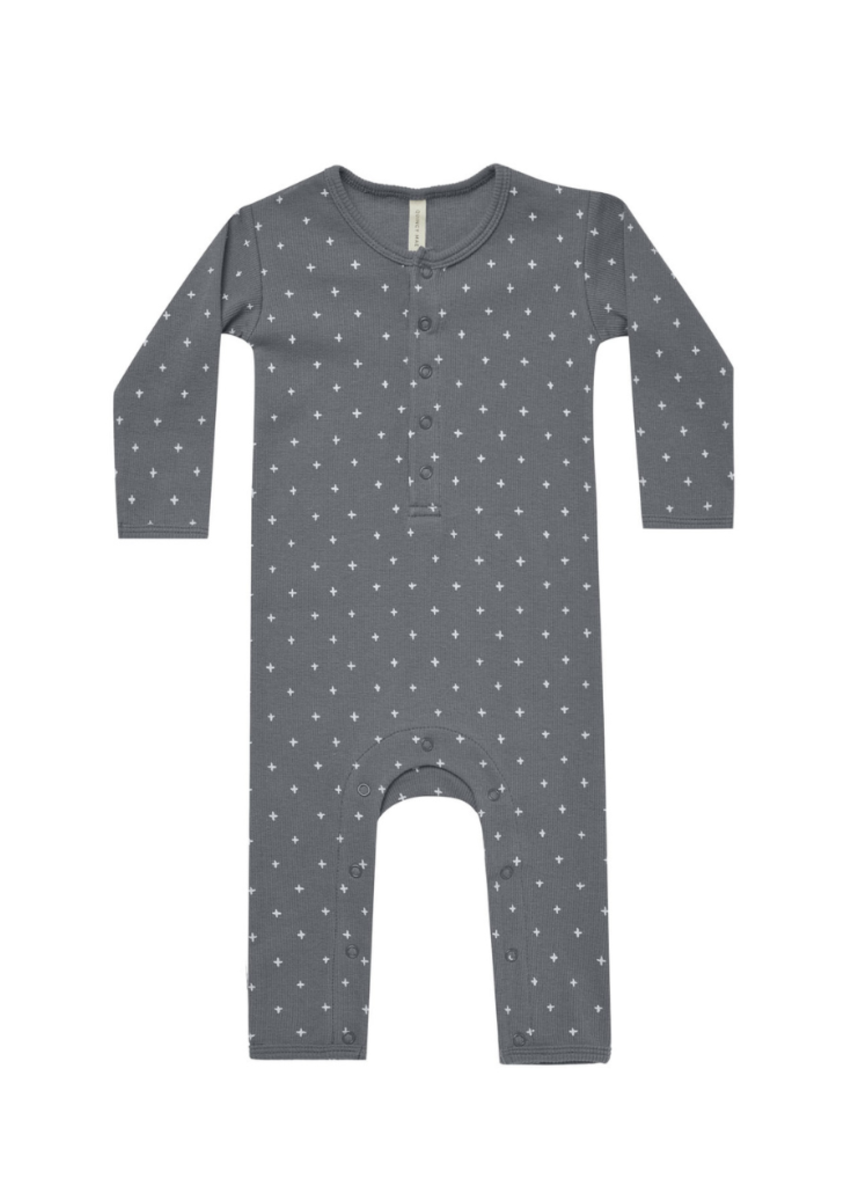 Quincy Mae Ribbed Baby Jumpsuit - Criss Cross