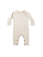 Quincy Mae Speckled Knit Jumpsuit - Natural