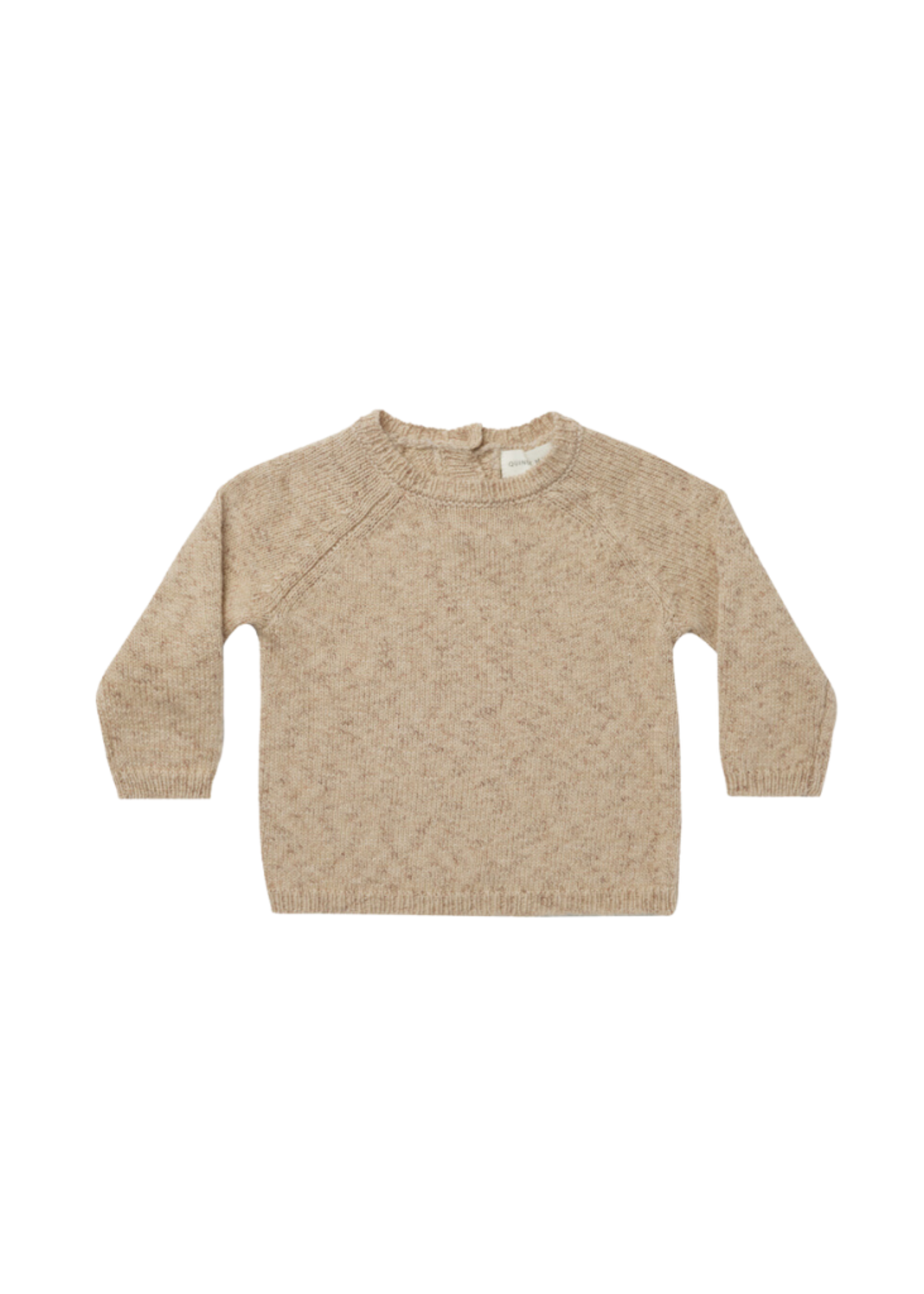 Quincy Mae Speckled Knit Sweater - Latte
